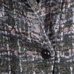 Pre Owned Armani Collezioni Marble Effect Textured Jacket M
