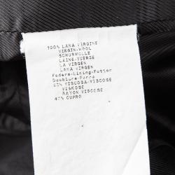 Pre Owned Armani Collezioni Black Wool Blazer M