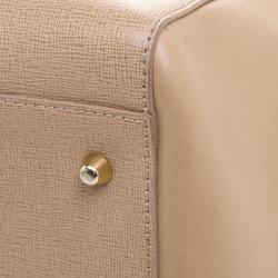 Aspinal of London Beige Leather Berkeley Satchel