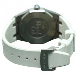 Audemars Piguet Silver Stainless Steel Diamond Royal Oak Women's Wristwatch 33MM