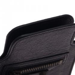 Pre Owned Balenciaga Black Leather iPhone 5/5S Case