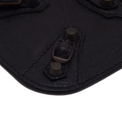 Pre Owned Balenciaga Black Leather iPhone 5/5S Case