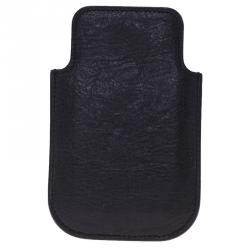 Pre Owned Balenciaga Black Leather Arena iPhone Case