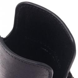 Pre Owned Balenciaga Black Leather Arena iPhone Case
