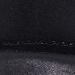 Pre Owned Balenciaga Black Leather Arena iPhone Case