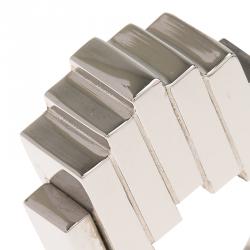 Balenciaga Squares Silver Tone Ring Size 56