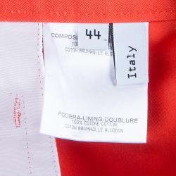 Pre Owned بنطلون بالنسياغا أحمر مفصل M