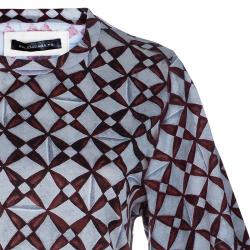 مملوكة مسبقًا Balenciaga Light Grey Printed T-shirt S