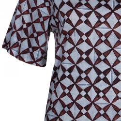 مملوكة مسبقًا Balenciaga Light Grey Printed T-shirt S