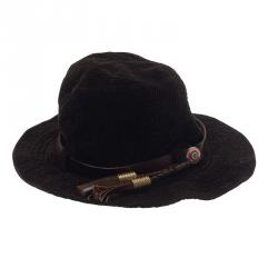 Pre Owned Balenciaga Brown Fedora Size 57