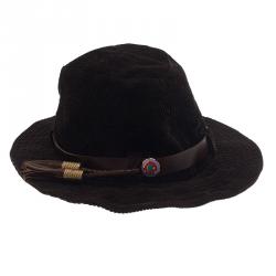 Pre Owned Balenciaga Brown Fedora Size 57