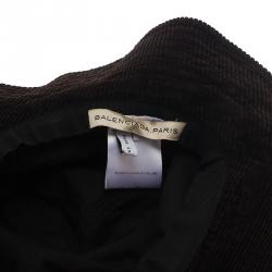 Pre Owned Balenciaga Brown Fedora Size 57
