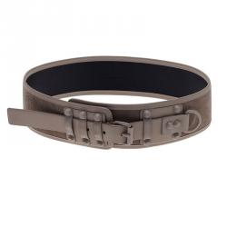 Balenciaga Beige Suede and Leather Waist Belt 90CM
