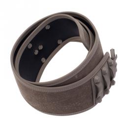 Balenciaga Beige Suede and Leather Waist Belt 90CM