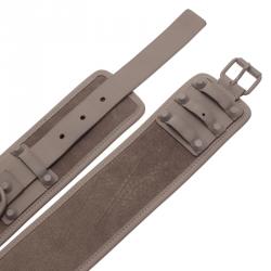 Balenciaga Beige Suede and Leather Waist Belt 90CM