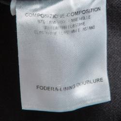 Balenciaga Black Wool Ruffle Bottom Skirt S