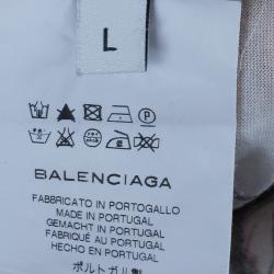 Pre Owned Balenciaga Multicolor Printed T-Shirt L