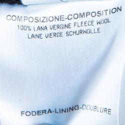 Pre Owned فستان بالنسياغا صوف أسود بطول الركبة M