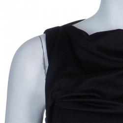 Balenciaga Black Bodycon Sleeveless Dress M