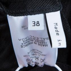 Balenciaga Black Bodycon Sleeveless Dress M