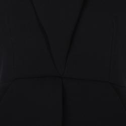 Pre Owned Balenciaga FW'13 Black Petal Silhouette Peplum Halter Dress M
