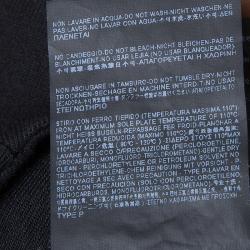 Balenciaga Paris Black Overlap Detail High Waist Shorts M
