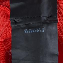 Pre Owned Balenciaga Red Knit Asymmetric Sleeve Wool Dress M