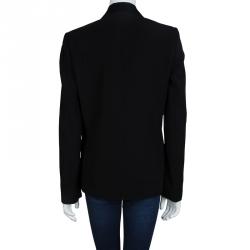 Balenciaga Black Notched Collar Tailored Blazer L