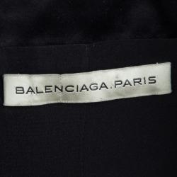 Balenciaga Black Notched Collar Tailored Blazer L