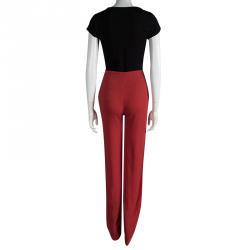 Balenciaga Red Straight Fit High Waist Tailored Trousers M
