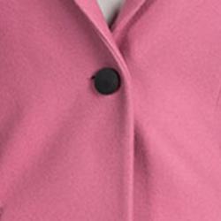 Pre Owned Balenciaga Pink Wool Classic Long Coat M