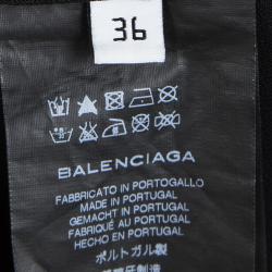 Pre Owned Balenciaga Black Tailored Pants S