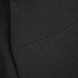 Pre Owned Balenciaga Blue and Black Sleeveless Top and  Wraparound Skirt Set M/L