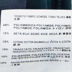 Pre Owned Balenciaga Blue and Black Sleeveless Top and  Wraparound Skirt Set M/L