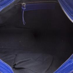 Pre Owned Balenciaga Electric Blue Leather Town RSH Shoulder Bag