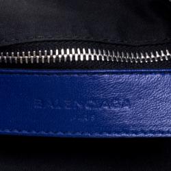 Pre Owned Balenciaga Electric Blue Leather Town RSH Shoulder Bag