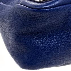 Pre Owned Balenciaga Electric Blue Leather Town RSH Shoulder Bag
