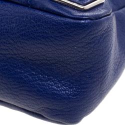 Pre Owned Balenciaga Electric Blue Leather Town RSH Shoulder Bag
