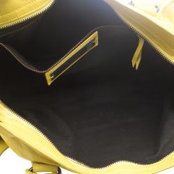 Pre Owned Balenciaga Yellow Leather Classic City RH Tote
