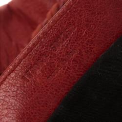 Pre Owned Balenciaga Red Leather Classic City GGH Tote