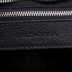 Pre Owned Balenciaga Black Leather Classic Highlight City Tote