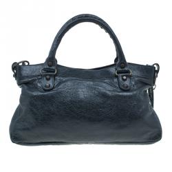 مملوكة مسبقًا Balenciaga Black Leather First Classic Bag