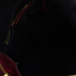 Pre Owned حقيبة يد بالنسياغا جاينت 21 فيلو جلد أحمر