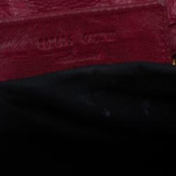 Pre Owned حقيبة يد بالنسياغا جاينت 21 فيلو جلد أحمر