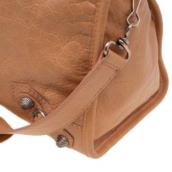 مملوكة مسبقًا Balenciaga Rose Blush Lambskin Leather Giant 12 Rose Gold City Bag