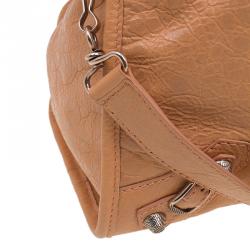 مملوكة مسبقًا Balenciaga Rose Blush Lambskin Leather Giant 12 Rose Gold City Bag