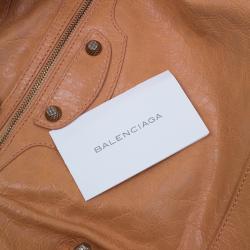 مملوكة مسبقًا Balenciaga Rose Blush Lambskin Leather Giant 12 Rose Gold City Bag