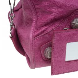 Pre Owned Balenciaga Pink Lambskin Leather GSH Part Time Tote