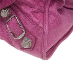 Pre Owned Balenciaga Pink Lambskin Leather GSH Part Time Tote