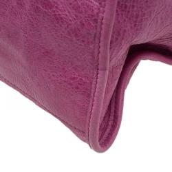 Pre Owned Balenciaga Pink Lambskin Leather GSH Part Time Tote